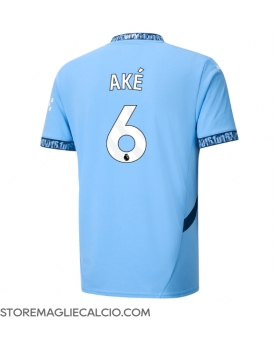Manchester City Nathan Ake #6 Maglia Gara Casa Repliche 2024-25